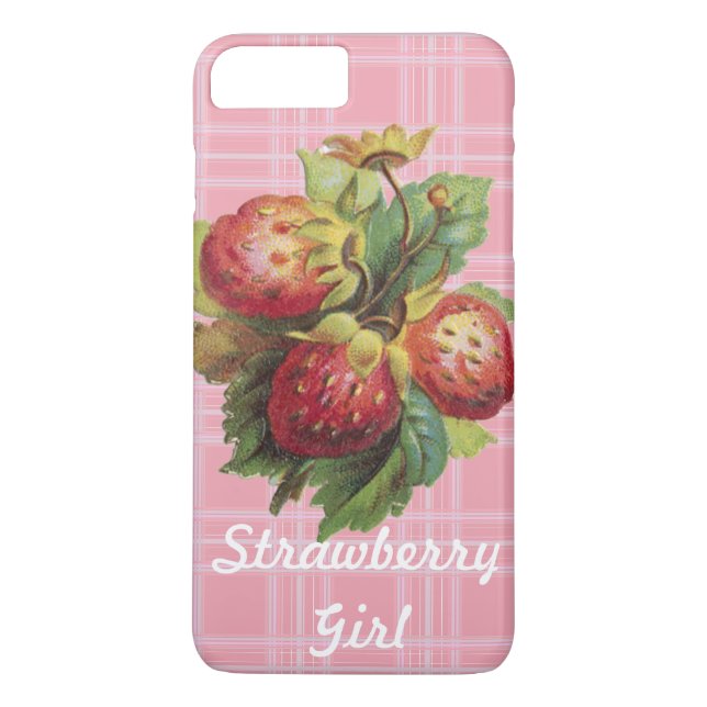 Customisable Strawberry Girl Case-Mate iPhone Case (Back)