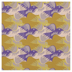 Customisable Stylised Birds Tesselation Fabric