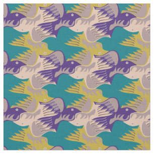 Customisable Stylised Birds Tesselation Fabric