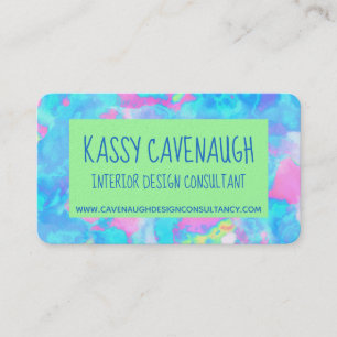 Customisable Stylish Colourful Business Card