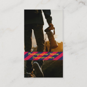 Customisable Stylish Photographer Business Card