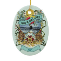Customisable Submarine Christmas Ornament