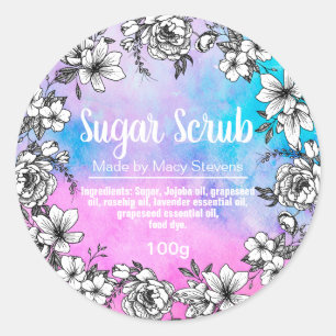 Customisable Sugar Scrub Label
