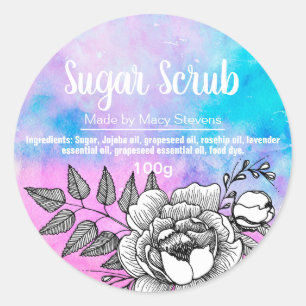 Customisable Sugar Scrub Label