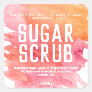 Customisable Sugar Scrub Label