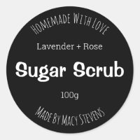 Customisable Sugar Scrub Label