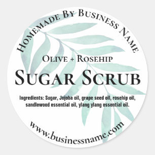 Customisable Sugar Scrub Label