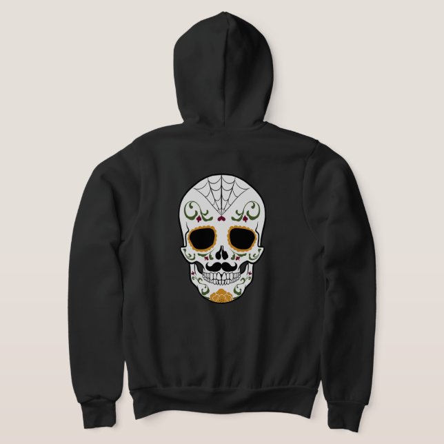 Customisable Sugar Skull Hoodie (Laydown Back)