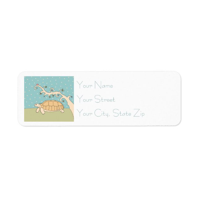 Customisable Sulcata Tortoise Labels (Front)