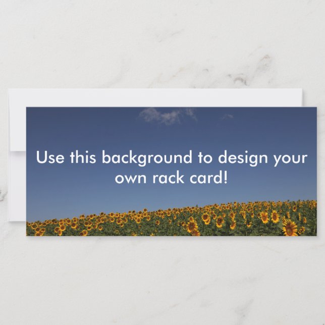 Customisable Sunflower field (Front)