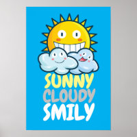 Customisable Sunny Cloudy Smiliy