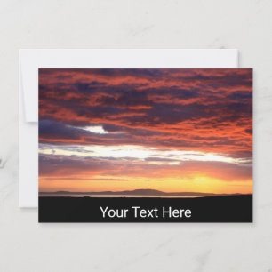 Customisable Sunset on Islay, Scotland card