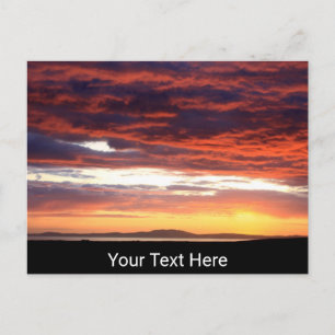 Customisable sunset on Islay, Scotland Postcard