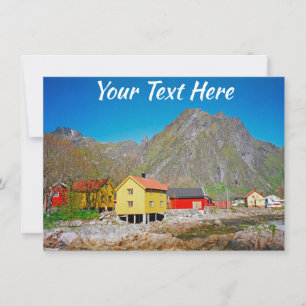 Customisable Svolvaer, Norway card