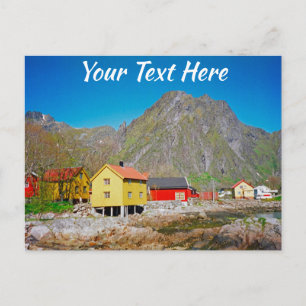 Customisable Svolvaer, Norway Postcard