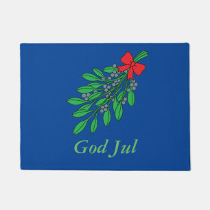 Customisable Swedish  God Jul Doormat