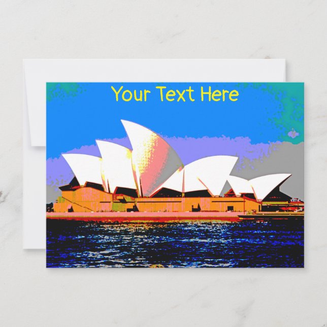 Customisable Sydney Opera House Card (Front)
