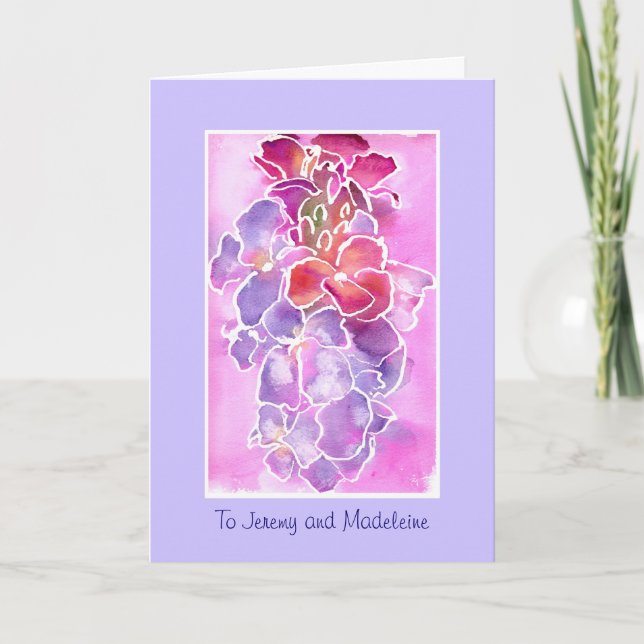 Customisable Sympathy Card - Wallflowers (Front)