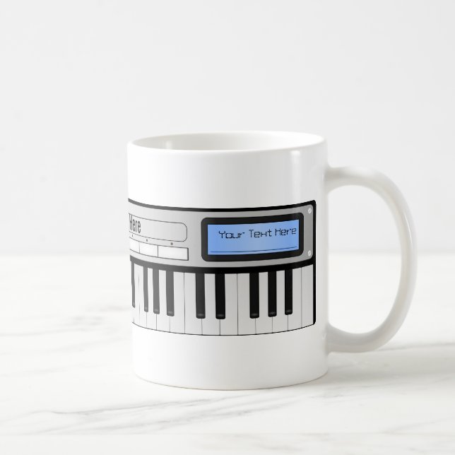 Customisable Synthesizer Keyboard Mug (Right)