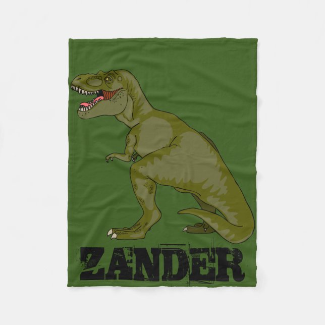Customisable T-Rex Fleece Blanket (Front)