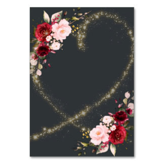 customisable table card