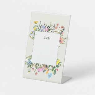 Customisable Table Number Placement  Pedestal Sign