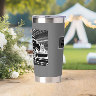 Customisable tall stainless steel tumbler
