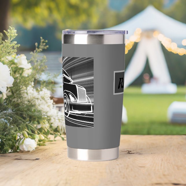 Customisable tall stainless steel tumbler  (Wedding)