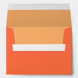 Customisable Tangerine Orange Wedding Envelopes