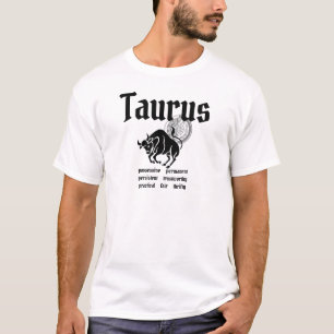 Customisable Taurus traits Greek-style Zodiac T-Shirt