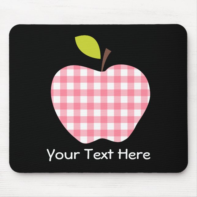 Customisable Teacher Apple Mouse Mat (Front)