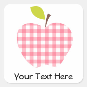 Customisable Teacher Apple Square Sticker