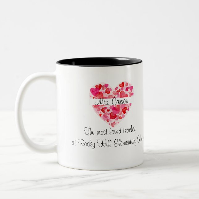 Customisable Teacher Mug Valentine's Day  (Left)