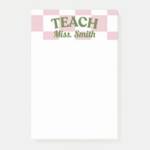 Customisable Teacher Post-it