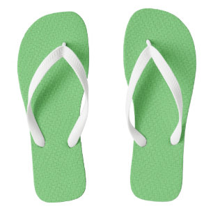 Customisable Template Add Text Womens Yellow Green Flip Flops