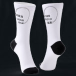 Customisable Template Create Your Own Gift Idea  Socks<br><div class="desc">You can customise it with your photo,  logo or with your text.  You can place them as you like on the customisation page. Funny,  unique,  pretty,  or personal,  it's your choice.</div>