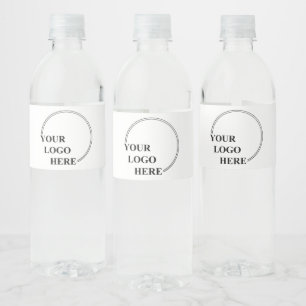 Customisable Template Create Your Own Gift Idea  Water Bottle Label