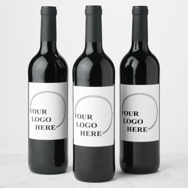 Customisable Template Create Your Own Gift Idea  Wine Label (Bottles)