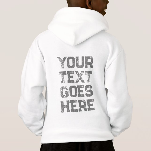 Customisable Template Kids Boys Modern Back Print (Back)
