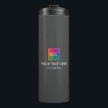 Customisable Template Logo And Text Modern Best Thermal Tumbler<br><div class="desc">Modern Elegant Template Upload Image Photo Business Company Logo or Image, Photo, Add Text Name Web Address Trendy Classic Thermal Tumbler. Buy High Quality Drinkware / Travel Mugs & Thermal Tumblers Online Shop.</div>
