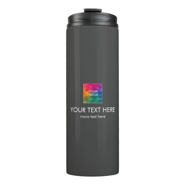 Customisable Template Logo And Text Modern Best Thermal Tumbler (Front)