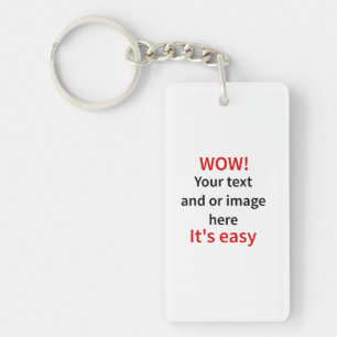 Customisable Template Make Your Own Key Ring