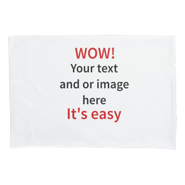 Customisable Template Make Your Own Pillowcase (Front)