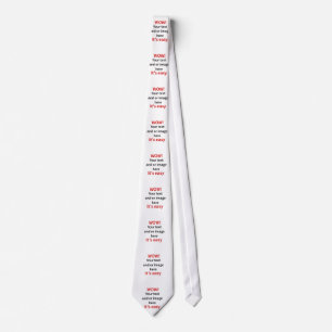 Customisable Template Make Your Own Tie