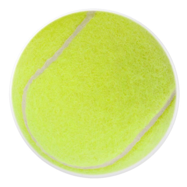Customisable Tennis Ball Ceramic Knob (Front)