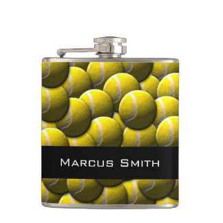 Customisable tennis ball pattern flask