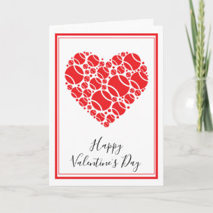 Customisable Tennis red 💘 Valentine's  Card