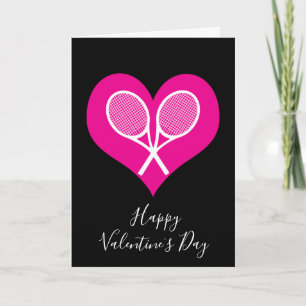Customisable Tennis 💘 Valentine's Card