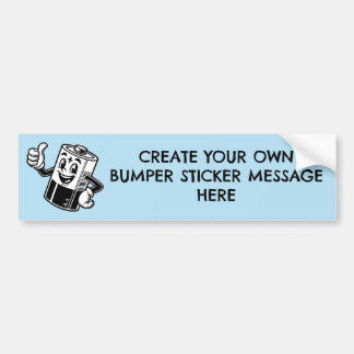 Customisable Tesla Regret Cartoon Battery Bumper Sticker