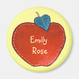 Customisable Text Apple Magnet